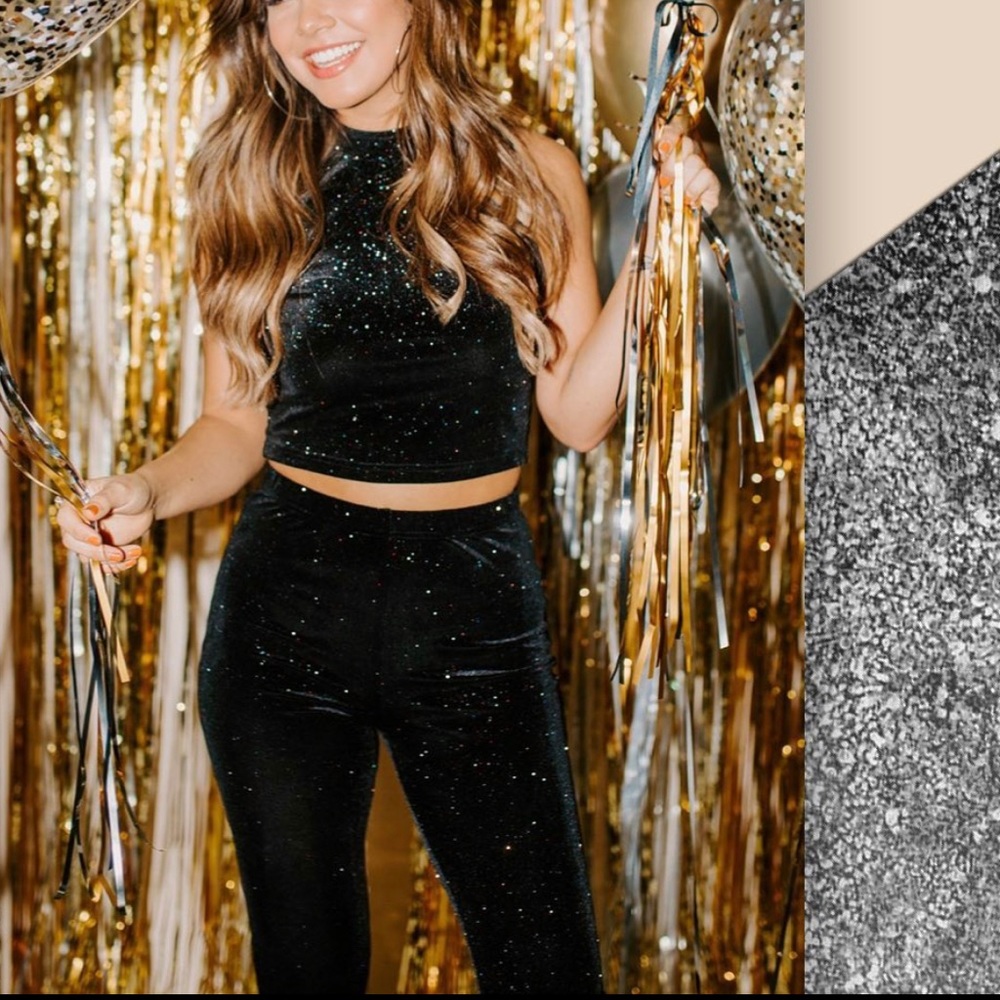 Kittenish 2 piece glitter set